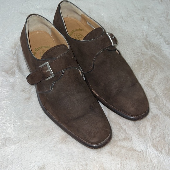 La Curtiembre Monk Strap Suede Dress Shoes - Picture 3 of 10